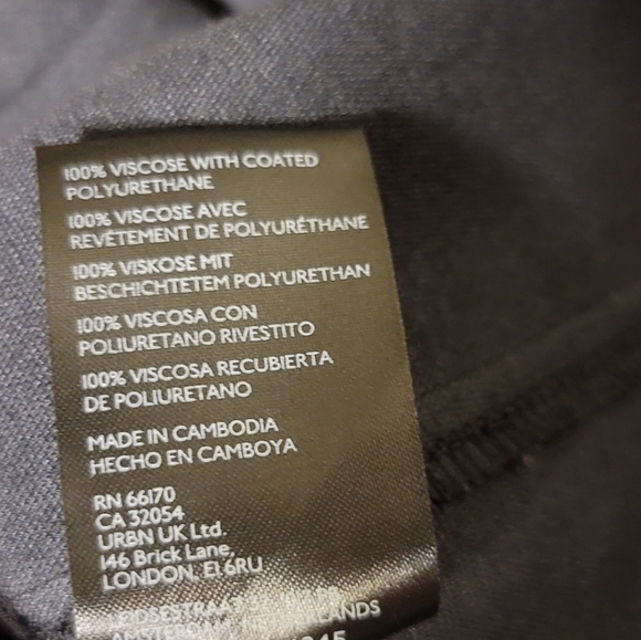 NWOT-We The Free " Wynne" Vegan Leather Skirt-Black-Size 30 - Picture 7 of 12